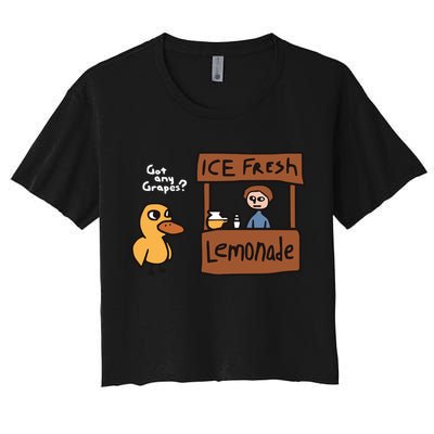 Got Any Grapes The Duck Song Funny Duck Crop Top