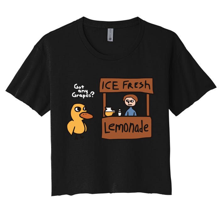 Got Any Grapes The Duck Song Funny Duck Crop Top