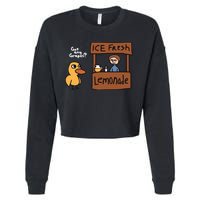 Got Any Grapes The Duck Song Funny Duck Cropped Pullover Crew
