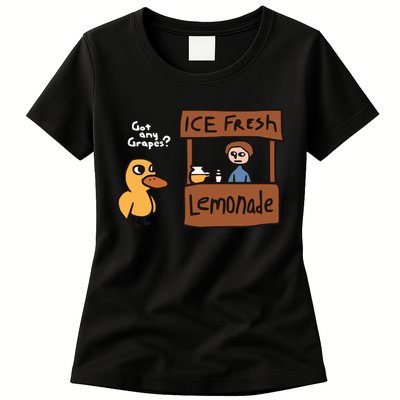 Got Any Grapes The Duck Song Funny Duck Womens T-Shirt