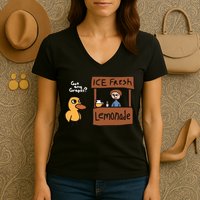 Got Any Grapes The Duck Song Funny Duck Women's V-Neck T-Shirt