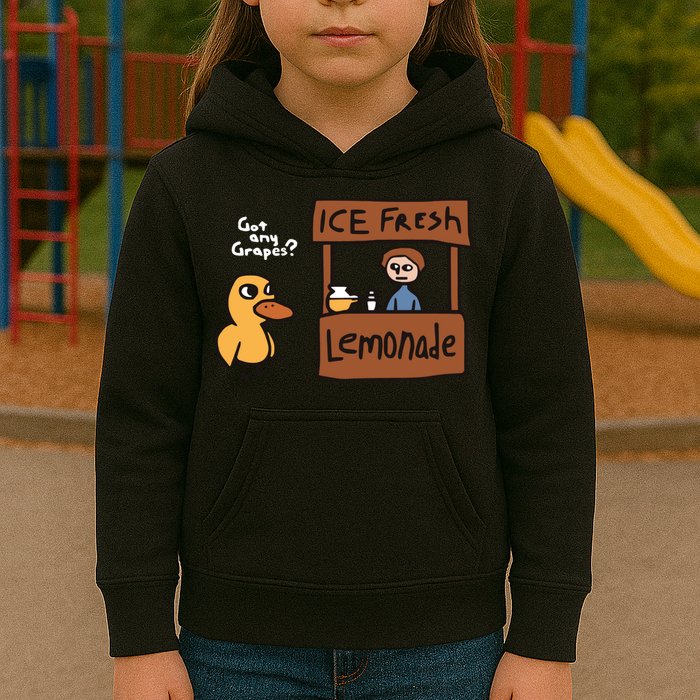 Got Any Grapes The Duck Song Funny Duck Kids Hoodie