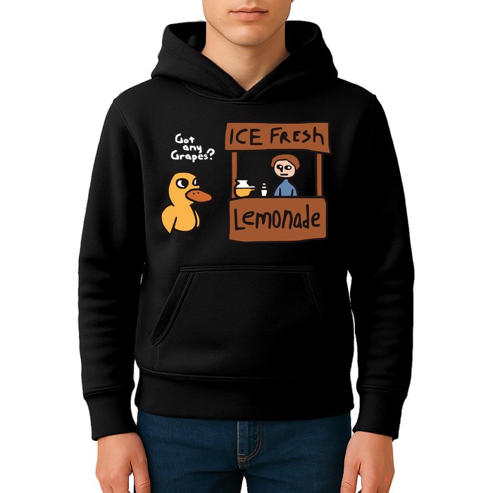 Got Any Grapes The Duck Song Funny Duck Kids Hoodie