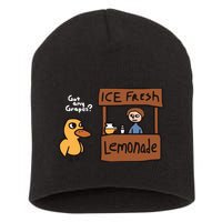 Got Any Grapes The Duck Song Funny Duck Short Acrylic Beanie