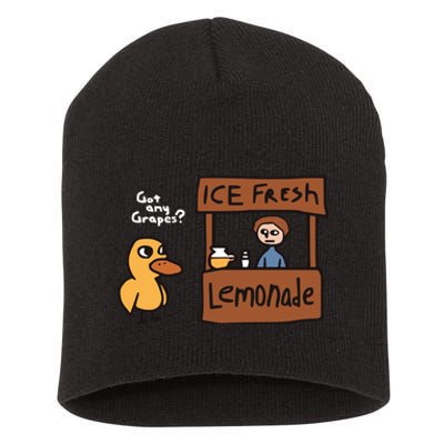 Got Any Grapes The Duck Song Funny Duck Short Acrylic Beanie