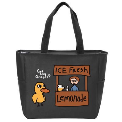 Got Any Grapes The Duck Song Funny Duck Zip Tote Bag