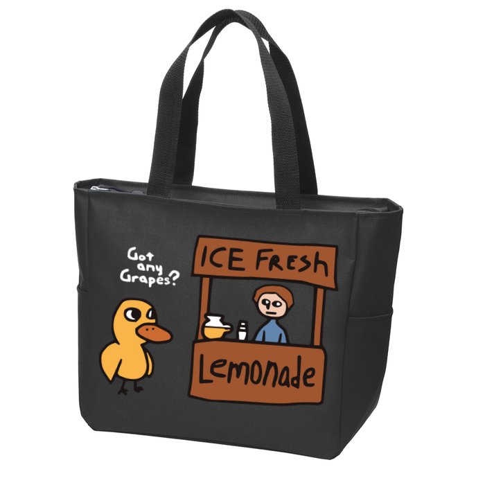 Got Any Grapes The Duck Song Funny Duck Zip Tote Bag