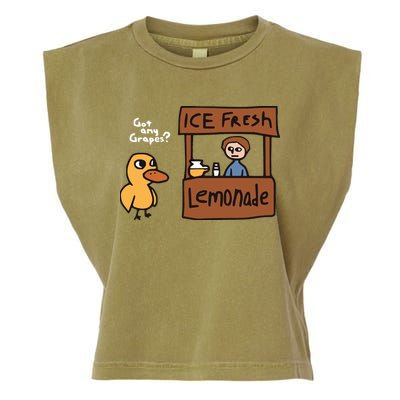 Got Any Grapes The Duck Song Funny Duck Garment-Dyed Women's Muscle Tee