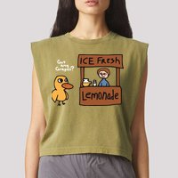 Got Any Grapes The Duck Song Funny Duck Garment-Dyed Women's Muscle Tee