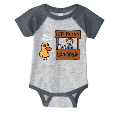 Got Any Grapes The Duck Song Funny Duck Infant Baby Jersey Bodysuit