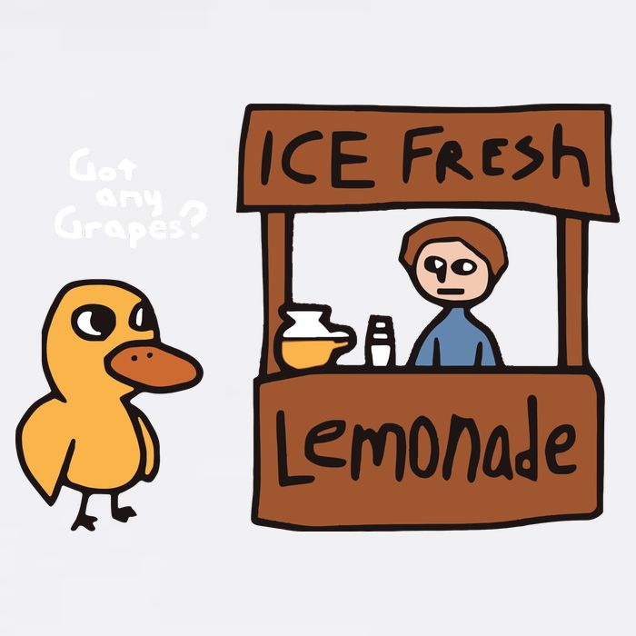 Got Any Grapes The Duck Song Funny Duck Garment-Dyed Sweatshirt