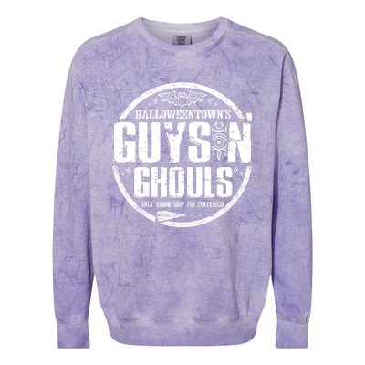 Guys And Ghouls Halloween Only Broom Shop Guys And Ghouls Hallo Colorblast Crewneck Sweatshirt