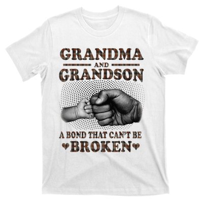 Grandma and Grandson A Bond That Can't Be Broken Mother Day T-Shirt