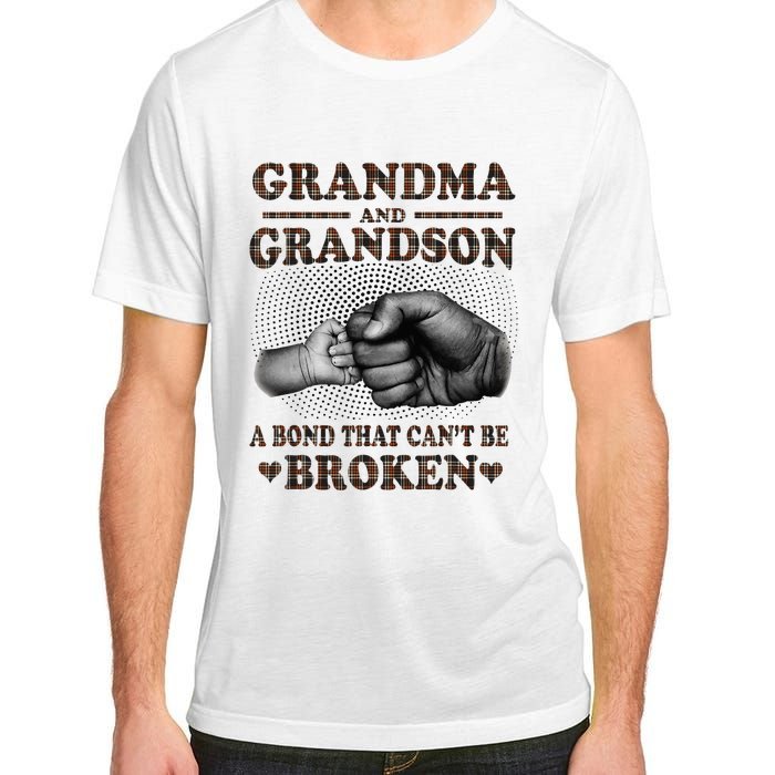 Grandma and Grandson A Bond That Can't Be Broken Mother Day Adult ChromaSoft Performance T-Shirt