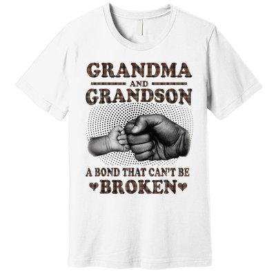 Grandma and Grandson A Bond That Can't Be Broken Mother Day Premium T-Shirt