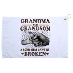 Grandma and Grandson A Bond That Can't Be Broken Mother Day Grommeted Golf Towel