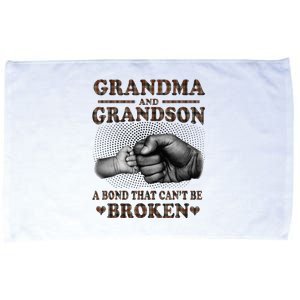 Grandma and Grandson A Bond That Can't Be Broken Mother Day Microfiber Hand Towel