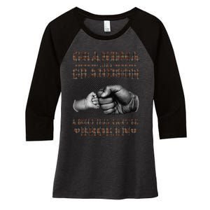 Grandma and Grandson A Bond That Can't Be Broken Mother Day Women's Tri-Blend 3/4-Sleeve Raglan Shirt