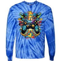 Gamer Aesthetic Graphic Gaming Video Tie-Dye Long Sleeve Shirt