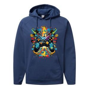 Gamer Aesthetic Graphic Gaming Video Performance Fleece Hoodie