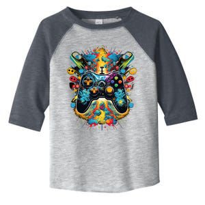 Gamer Aesthetic Graphic Gaming Video Toddler Fine Jersey T-Shirt