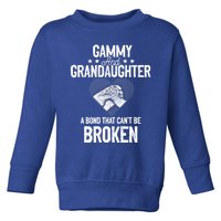 Gammy And Granddaughter A Bond That Can't Be Broken Gift Toddler Sweatshirt