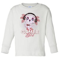 Gamer  Axolotl Gaming Video Game Gift Toddler Long Sleeve Shirt