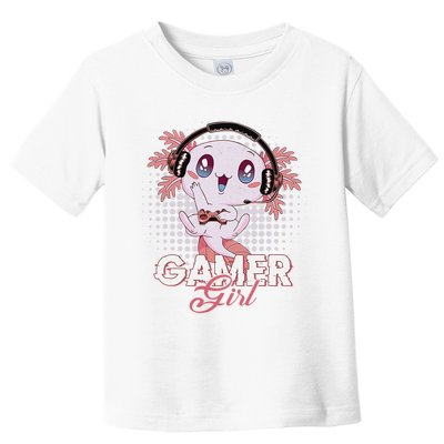 Gamer  Axolotl Gaming Video Game Gift Toddler T-Shirt