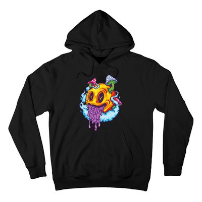 Goblincore Aesthetic Grunge Fungi Mushroom Skull Hoodie