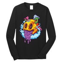 Goblincore Aesthetic Grunge Fungi Mushroom Skull Long Sleeve Shirt