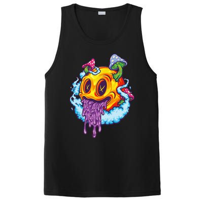 Goblincore Aesthetic Grunge Fungi Mushroom Skull PosiCharge Competitor Tank