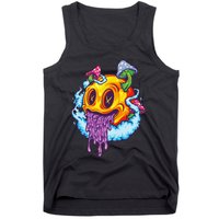 Goblincore Aesthetic Grunge Fungi Mushroom Skull Tank Top