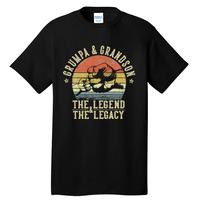 Grumpa And Grandson The Legend And The Legacy Tall T-Shirt