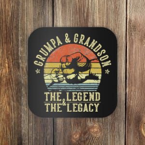 Grumpa And Grandson The Legend And The Legacy Coaster