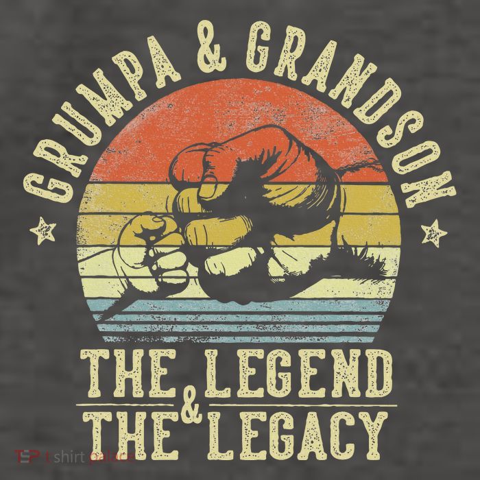 Grumpa And Grandson The Legend And The Legacy Vector Backpack