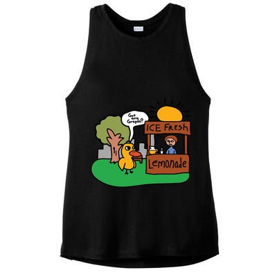 Got Any Grapes Ice Fresh Lemonade Funny Duck Ladies PosiCharge Tri-Blend Wicking Tank