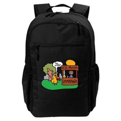 Got Any Grapes Ice Fresh Lemonade Funny Duck Daily Commute Backpack