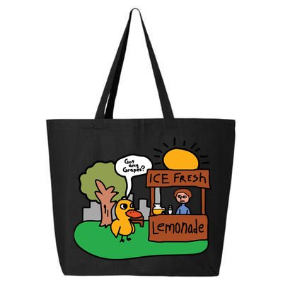 Got Any Grapes Ice Fresh Lemonade Funny Duck 25L Jumbo Tote