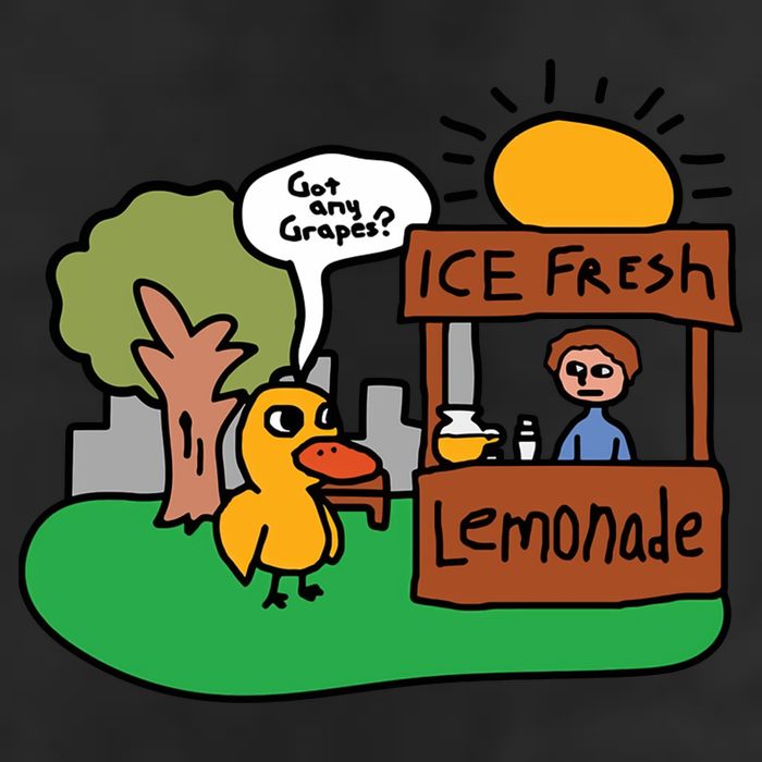 Got Any Grapes Ice Fresh Lemonade Funny Duck 25L Jumbo Tote