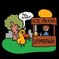 Got Any Grapes Ice Fresh Lemonade Funny Duck Pom Pom 12in Knit Beanie