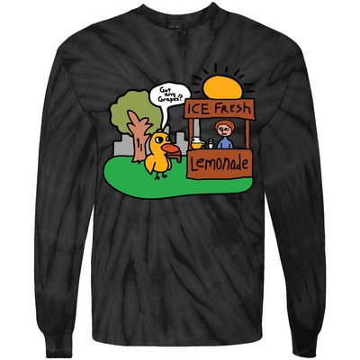 Got Any Grapes Ice Fresh Lemonade Funny Duck Tie-Dye Long Sleeve Shirt