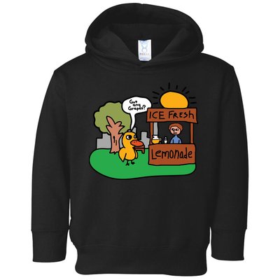 Got Any Grapes Ice Fresh Lemonade Funny Duck Toddler Hoodie