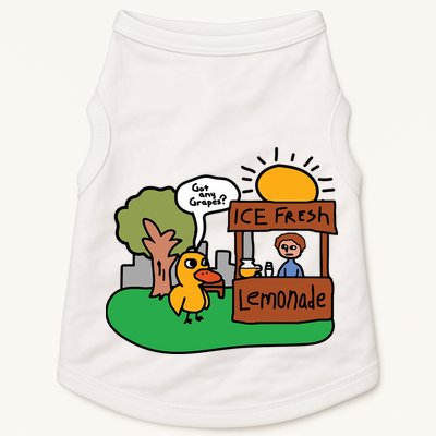 Got Any Grapes Ice Fresh Lemonade Funny Duck Doggie Tank