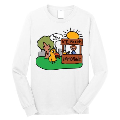 Got Any Grapes Ice Fresh Lemonade Funny Duck Long Sleeve Shirt