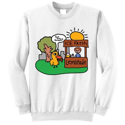 Got Any Grapes Ice Fresh Lemonade Funny Duck Sweatshirt
