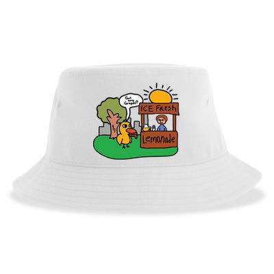 Got Any Grapes Ice Fresh Lemonade Funny Duck Sustainable Bucket Hat