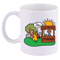 Got Any Grapes Ice Fresh Lemonade Funny Duck 11oz C Handle Ceramic Mug
