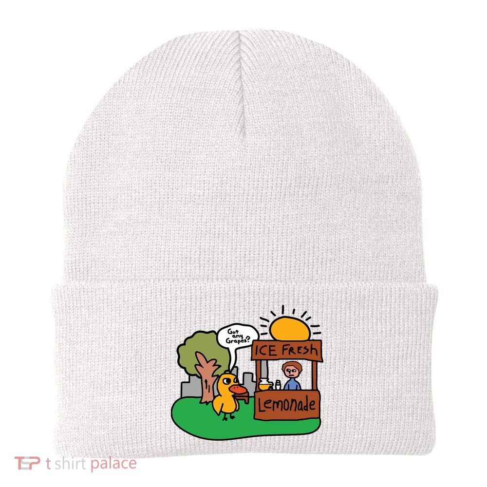 Got Any Grapes Ice Fresh Lemonade Funny Duck Beanie