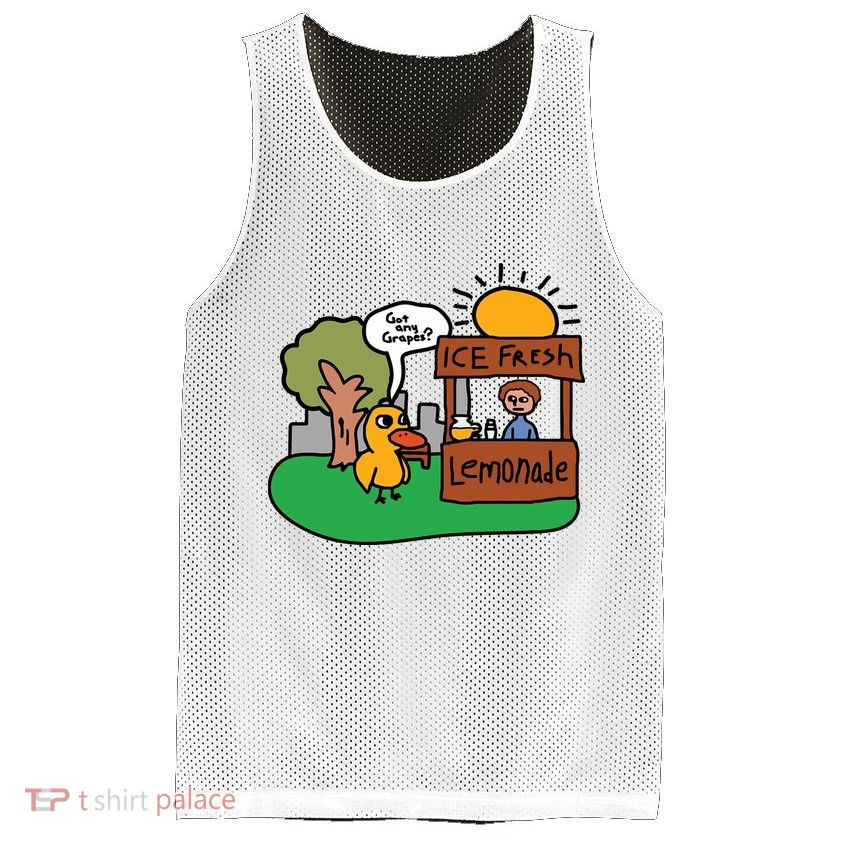 Got Any Grapes Ice Fresh Lemonade Funny Duck Mesh Reversible Basketball Jersey Tank