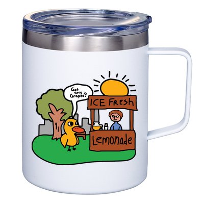 Got Any Grapes Ice Fresh Lemonade Funny Duck 12oz Stainless Steel Coffee Mug